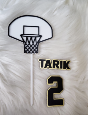 Basketball Hoop Cake Topper- CUSTOM